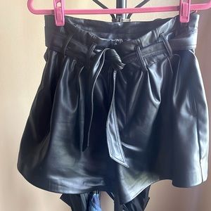 COPY - Zara Faux Leather Shorts Size XL worn once